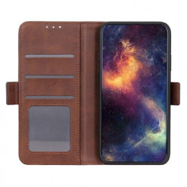 Casecentive Magnetische Leren Wallet Case Galaxy S20 Ultra bruin