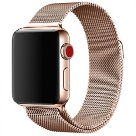Casecentive Magnetic Milanese Watch Strap Apple Watch 42 / 44 mm rose goud