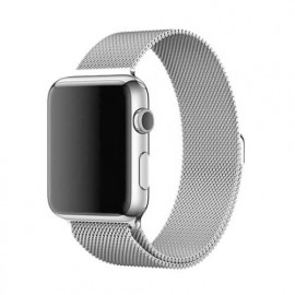 Casecentive Magnetic Milanese Watch Strap Apple Watch 42 / 44 mm zilver