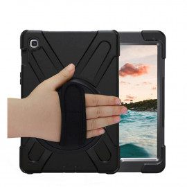 Casecentive Handstrap Hardcase met handvat Galaxy Tab S5E 10.5 zwart