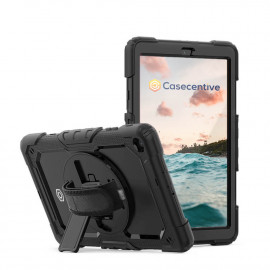 Casecentive Handstrap Pro Hardcase met handvat Galaxy Tab A 8.4 2020 zwart