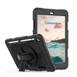 Casecentive Handstrap Pro Hardcase met handvat iPad 10.2 2019 / 2020 zwart