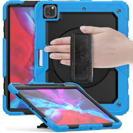 Casecentive Handstrap Pro Hardcase met handvat iPad Pro 12.9" 2022 / 2021 / 2020 / 2018 blauw