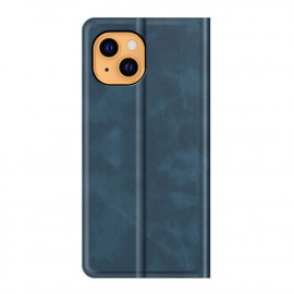 Casecentive Magnetische Leren Wallet iPhone 14 blauw