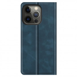 Casecentive Magnetische Leren Wallet case iPhone 13 Pro Max blauw