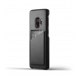 Mujjo Leather Wallet Case Galaxy S9 zwart