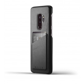 Mujjo Leather Wallet Case Galaxy S9 Plus zwart