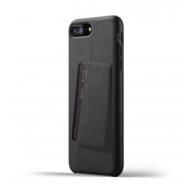Mujjo Leather Wallet Case iPhone 7 / 8 Plus zwart