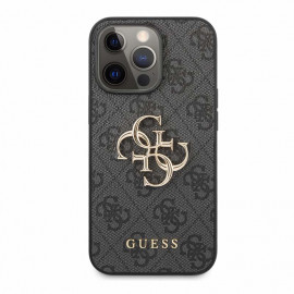 Guess 4G Metal Logo Case iPhone 13 Pro grijs