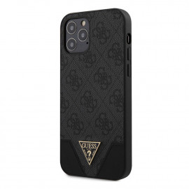 Guess 4G Triangle Case iPhone 12 / 12 Pro grijs