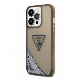 Guess Liquid Glitter case iPhone 14 Pro zwart