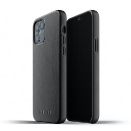 Mujjo Leather Case iPhone 12 / iPhone 12 Pro zwart