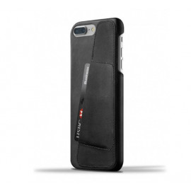 Mujjo Leather Wallet Case iPhone 7 Plus zwart
