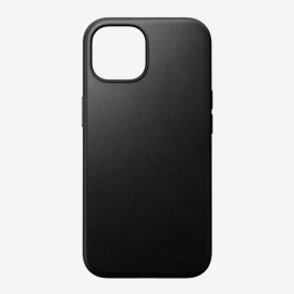 Nomad Modern Leather Case Magsafe iPhone 15 zwart