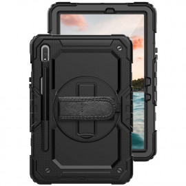 Casecentive Handstrap Pro Hardcase met handvat Galaxy Tab S8 2022 zwart