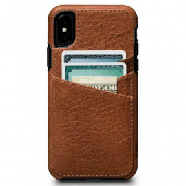 Sena Lugano Wallet Case iPhone XS / X  Saddle bruin