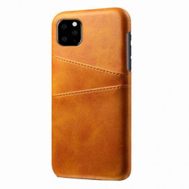 Casecentive Leren Wallet back case iPhone 12 / iPhone 12 Pro tan
