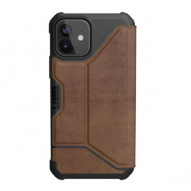 UAG Metropolis Leather Hard Case iPhone 12 / iPhone 12 Pro bruin