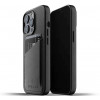 Mujjo Leather Wallet Case iPhone 13 Pro zwart