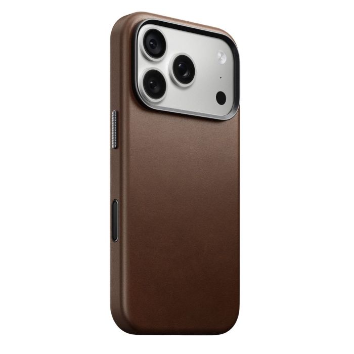 Nomad Traditional Camino Leren Hoesje iPhone 18 Pro Bruin