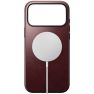 Nomad Modern Leather Case iPhone 17 Pro Max Burgundy Horween sticky