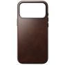 Nomad Traditional Leather Case iPhone 17 Pro Max Bruin sticky