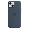 Apple Siliconen MagSafe-hoes iPhone 15 Pro Max – Storm Blue sticky