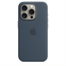 Apple Siliconen MagSafe-hoesje iPhone 15 Pro – Storm Blue sticky
