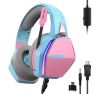 Oniverse Nebula Gaming Koptelefoon Roze sticky