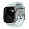 Nomad Rocky Point Band Apple Watch Ultra 46mm / 49mm Icy Blue Glow Connector Black sticky