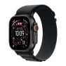 Apple Alpine Loop Apple Watch 44mm / 45mm / 46mm / 49mm Zwart Small sticky