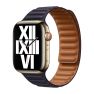 Apple Leather Link Apple Watch S/M 42mm / 44mm / 45mm / 49mm Ink sticky
