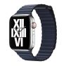 Apple Leather Loop Apple Watch medium 42mm / 44mm / 45mm / 49mm Diver Blue sticky