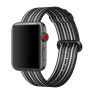Apple Woven Nylon Apple Watch 42mm / 44mm / 45mm / 49mm Black Stripe sticky