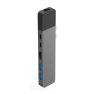 Hyper Net hub USB-C Macbook pro donkergrijs sticky