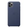 Apple leather case iPhone 11 Pro Max Midnight Blue sticky