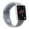 SBS Silicone Strap Apple Watch small/medium 42mm / 44mm / 45mm / 49mm grey sticky