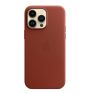 Apple Leather MagSafe Case iPhone 14 Pro Max Brown sticky