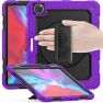 Casecentive Handstrap Pro Hardcase met handvat iPad Pro 12.9" 2022 / 2021 / 2020 / 2018 paars sticky