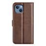 Casecentive Leren Wallet case met sluiting iPhone 14 Pro donkerbruin sticky