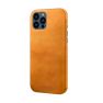 Casecentive Leren Back case iPhone 13 Pro tan sticky