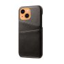 Casecentive Leren Wallet Back case iPhone 13 zwart sticky