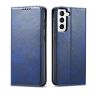 Casecentive Leren Wallet case Luxe Samsung Galaxy S21 Plus blauw sticky