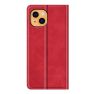 Casecentive Magnetische Leren Wallet iPhone 14 rood sticky