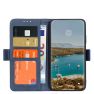 Casecentive Magnetische Leren Wallet case iPhone 12 Pro Max blauw sticky