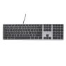 Matias Bedraad RGB Toetsenbord US QWERTY space grey sticky