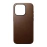 Nomad Modern Leather Case Magsafe iPhone 15 Pro Max bruin sticky