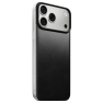 Nomad Magnetische Leren Achterkant Horween MagSafe iPhone 18 Pro Max Zwart sticky