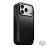 Nomad Modern Leren Folio Horween iPhone 18 Pro Zwart sticky
