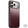 Nomad Modern Leren Hoesje Horween iPhone 18 Pro Max Bordeauxrood sticky